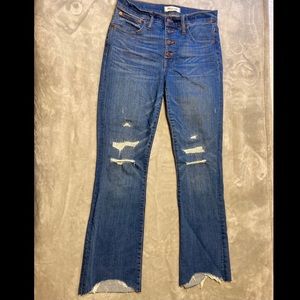 Madewell distressed jeans!